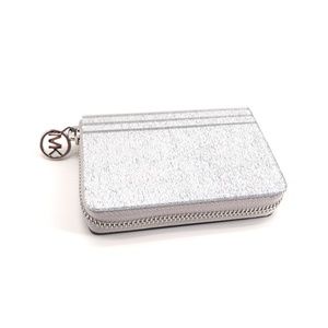 🎅MICHAEL KORS, SILVER,COIN CARD CASE NWT